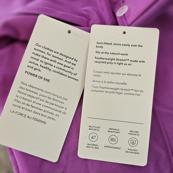 ATHLETA Women's Brooklyn Heights Pant in "Jazzy Purple" Size 8 New with Tags - Picture 15 of 16